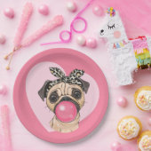 Pug Papieren Bordje (Feest)