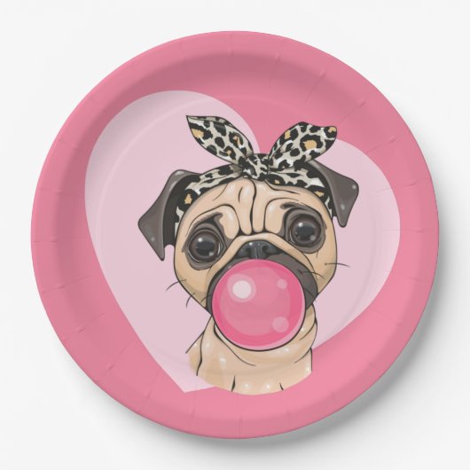 Pug Papieren Bordje (Voorkant)