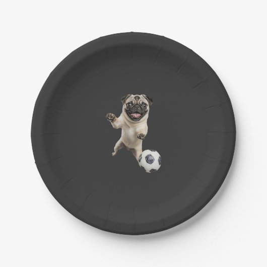 Pug papieren bordje (Voorkant)