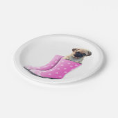 Pug Papieren Bordje (Gekanteld)