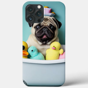 Pug Paradise: Een zwemschoonheid op de buis Case-Mate iPhone Case