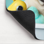 Pug Paradise: Een zwemschoonheid op de buis Muismat (Hoek)