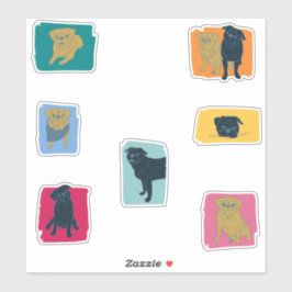 Pug Paradise Pack Sticker