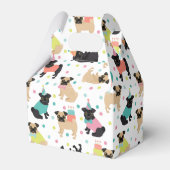 Pug Party Bedankdoosjes (Voorkant Zijde)