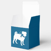 Pug Party Blue Theme Celebration Bedankdoosjes (Geopend)