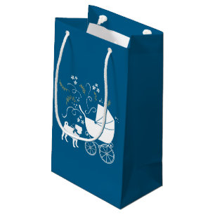 Pug Party Blue Theme Celebration Klein Cadeauzakje
