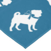 Pug Party Blue Theme Celebration Tafelkleed (Gekanteld)