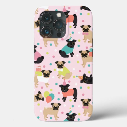 Pug Party Case-Mate iPhone Case (Achterkant)