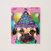 Pug Party Dog Legpuzzel (Verticaal)