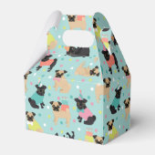 Pug Party Favor Box Bedankdoosjes (Voorkant Zijde)