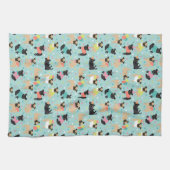 Pug Party Kitchen Towel Theedoek (Horizontaal)