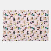 Pug Party Kitchen Towel Theedoek (Horizontaal)