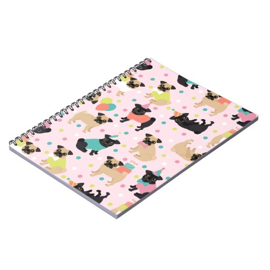 Pug Party Notitieboek (Linkerzijde)