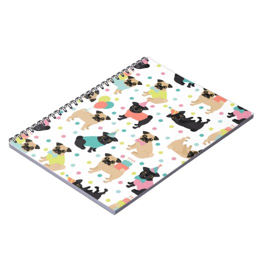 Pug Party Notitieboek (Linkerzijde)