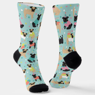 Pug Party Socks Sokken