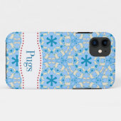 Pug-patroon behuizing Case-Mate iPhone case (Achterkant (horizontaal))