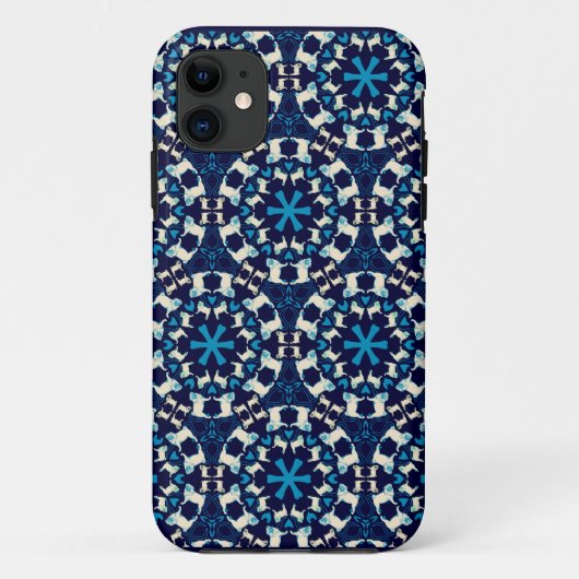 Pug-patroon behuizing Case-Mate iPhone case (Achterkant)