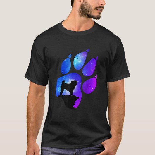 Pug Paw Hond Moeder Vader T-shirt (Voorkant)