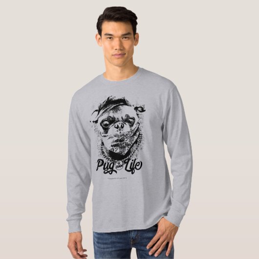 Pug Paw Life T-shirt (Voorkant volledig)