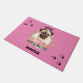 "PUG" PERSONALIZED DOORMAT DEURMAT (Schuin)
