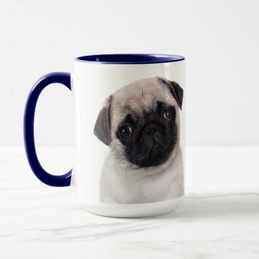 Pug Personalized Mug Mok (Links)