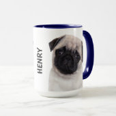 Pug Personalized Mug Mok (Voorkant rechts)
