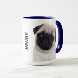 Pug Personalized Mug Mok
