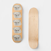 Pug Persoonlijk Skateboard (Voorkant)