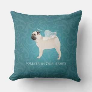 Pug Pet Memorial - Pug Angel Kussen