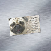 Pug Photo - Magnet Visitekaartje Magnetisch Visitekaartje (Voorbeeld)