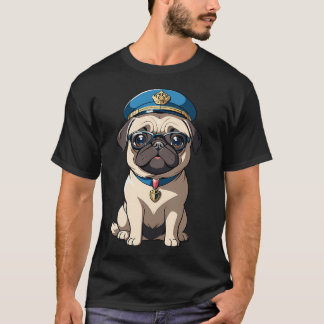 Pug Piloot T-shirt