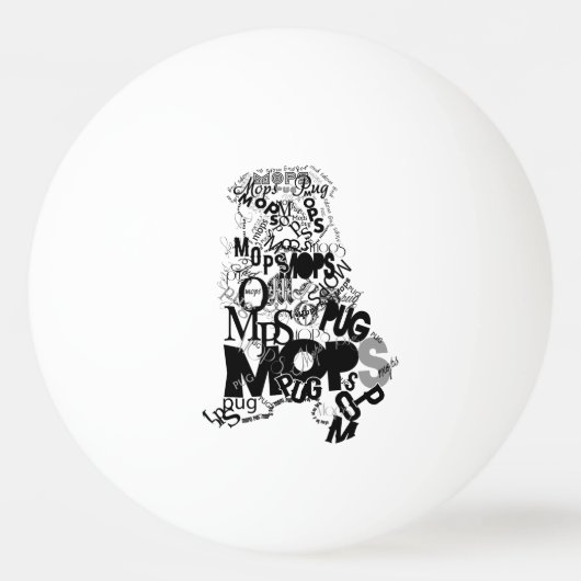 Pug Pingpongbal (Voorkant)