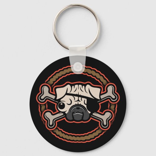 Pug Pirate 21213 Sleutelhanger (Voorkant)