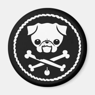 Pug Pirate Magneet