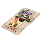 Pug Pirate Magneet (Linkerzijde)