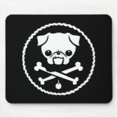 Pug Pirate Muismat (Voorkant)