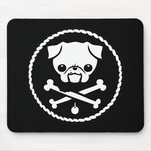 Pug Pirate Muismat (Voorkant)