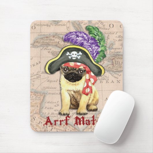 Pug Pirate Muismat (Met muis)