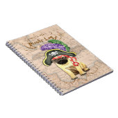 Pug Pirate Notitieboek (Rechterzijde)