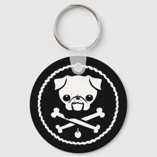 Pug Pirate Sleutelhanger