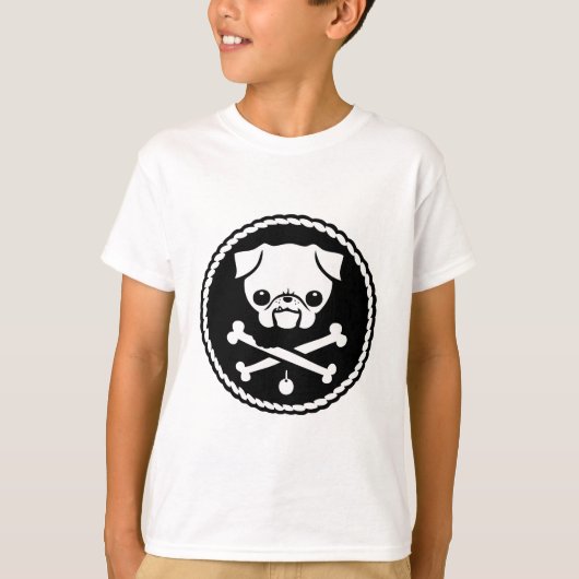 Pug Pirate T-shirt (Voorkant)