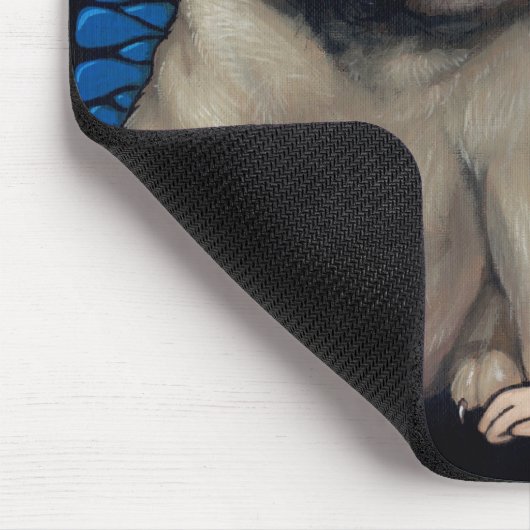 "Pug Pixie" Mousepad Muismat (Hoek)