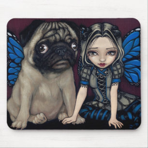 "Pug Pixie" Mousepad Muismat
