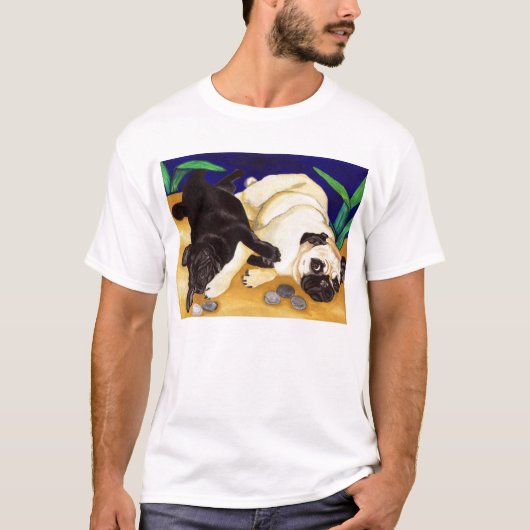 Pug Play T-shirt (Voorkant)