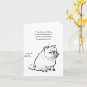Pug Poetry: Bacon wordt ondersteund kaart (Gele Bloem)