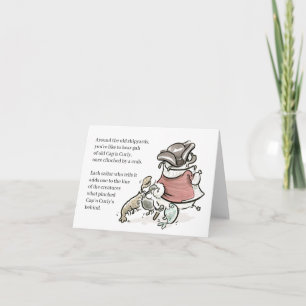 Pug Poetry: Pet in Curly-kaart Kaart