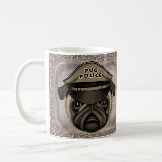 Pug Politie mok (Links)