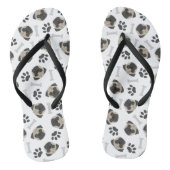 Pug-, poot- en botten-patroon teenslippers (Voetbed)