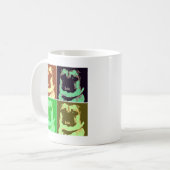 Pug Pop Art Koffiemok (Voorkant links)