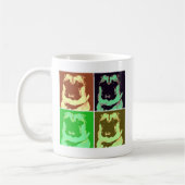 Pug Pop Art Koffiemok (Links)